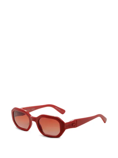 Longchamp geometric-frame sunglasses Red LO794S84752