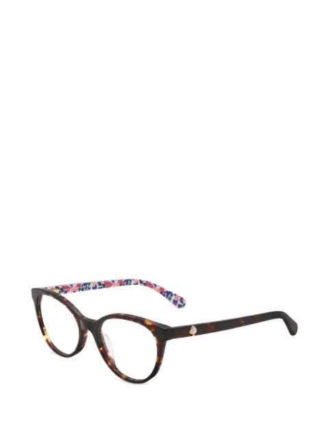 Kate Spade Gela tortoiseshell round-frame glasses Brown GELA