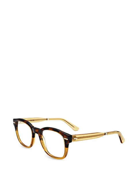Calvin Klein tortoiseshell-effect square-frame glasses Yellow CK23511