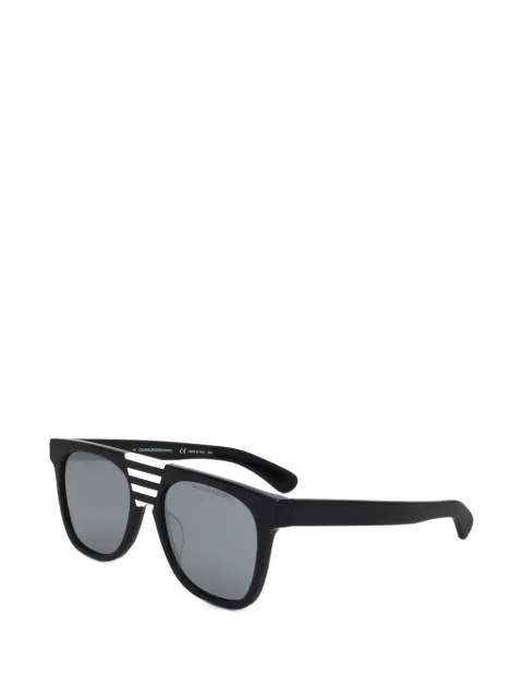 Calvin Klein striped-bridge square-frame sunglasses Black CKNYC1852S00553