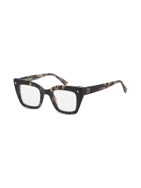 DSQUARED2 EYEWEAR tortoiseshell-effect cat-eye glasses Brown D20099ACI47