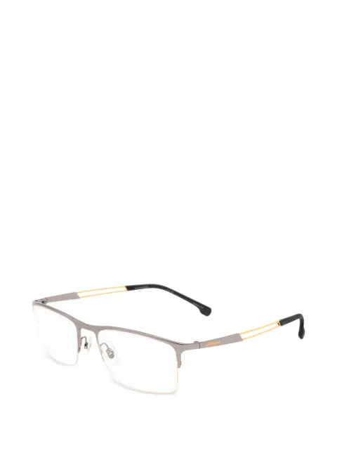 Carrera logo-lettering rectangle-frame glasses Grey CARRERA88997ZL55