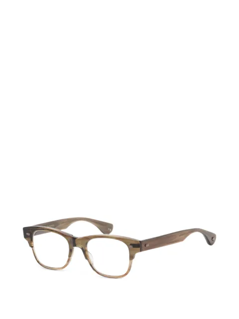 Garrett Leight Rodriguez square-frame glasses Brown 112448OT
