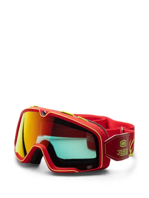 100% Eyewear Barstow moto shield sunglasses Red 50000