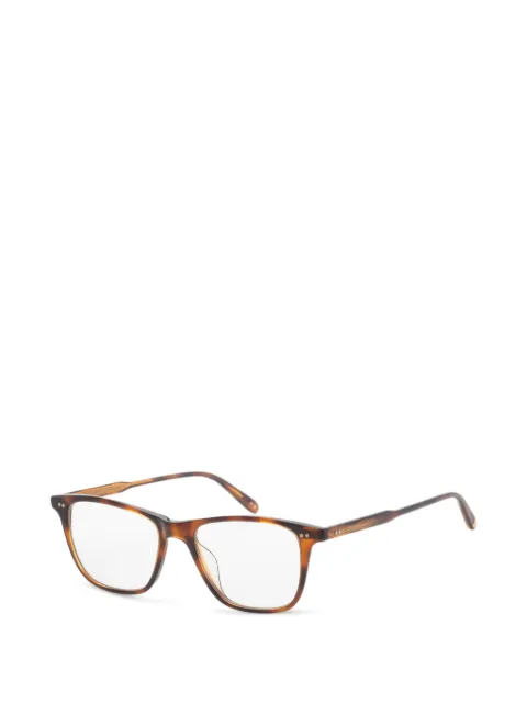Garrett Leight Hayes square-frame glasses Brown 114150