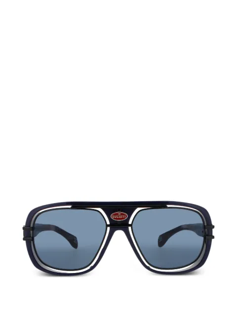 Bugatti pilot-frame sunglasses Blue 07DKBLUBK