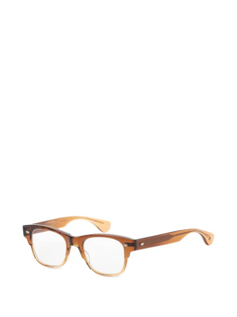 Garrett Leight Rodriguez square-frame glasses Brown 112448GOF