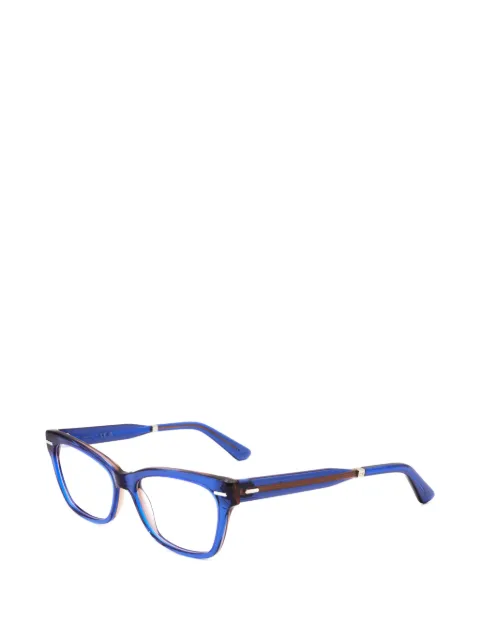 Calvin Klein transparent cat-eye glasses Blue CK23512