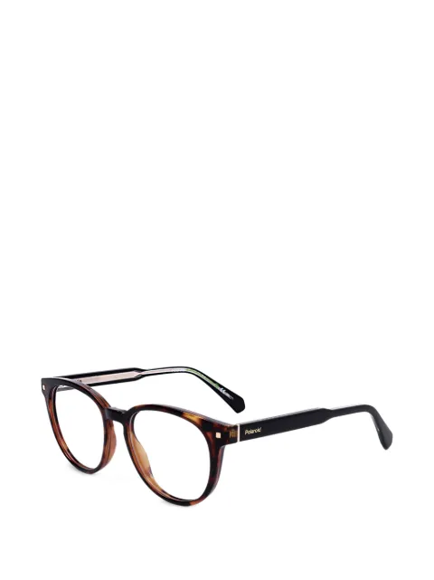 Polaroid tortoiseshell-effect round-frame glasses Brown PLDD445