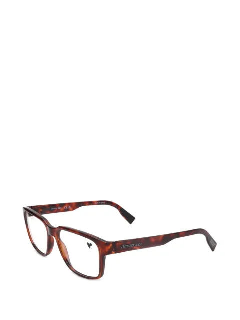 Lacoste tortoiseshell-effect rectangle-frame glasses Brown L292721456
