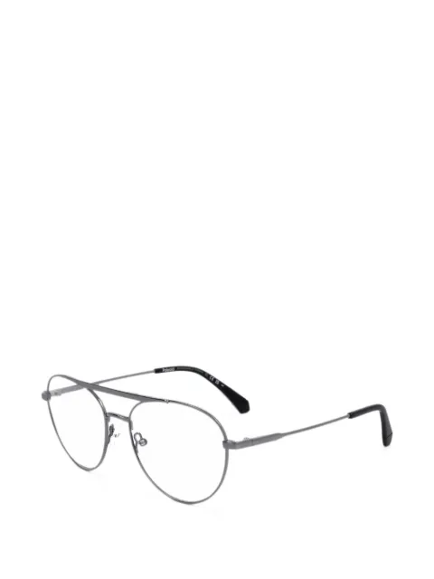Polaroid double-bridge navigator-frame glasses Grey PLDD513