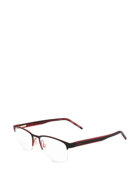 BOSS half-rim rectangle-frame glasses Black HG1247OIT53