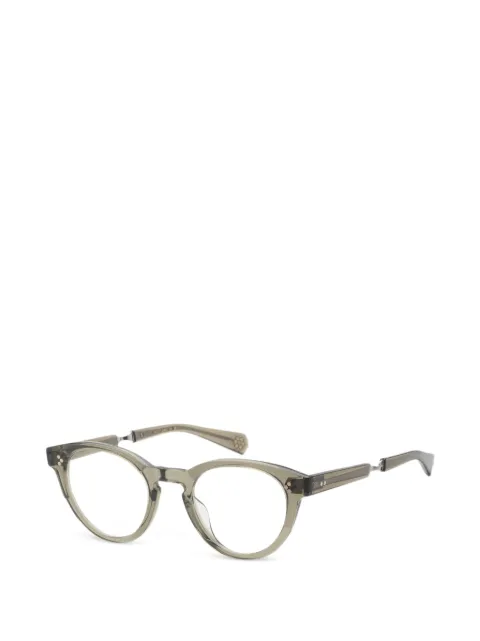 Garrett Leight Audrey round-frame glasses Green ML1031