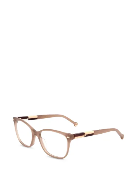 Carolina Herrera logo-detail square-frame glasses Neutrals HER0159G
