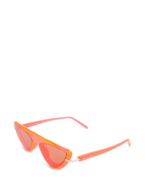Calvin Klein cat-eye frame sunglasses Orange CKNYC1951S85557