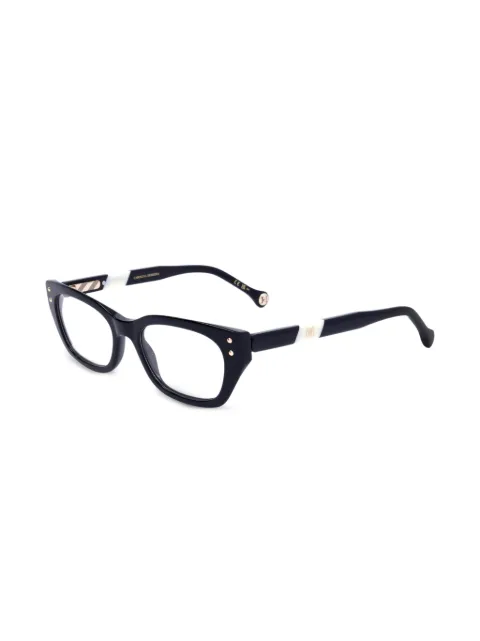 Carolina Herrera logo-plaque cat-eye glasses Black HER019280S50