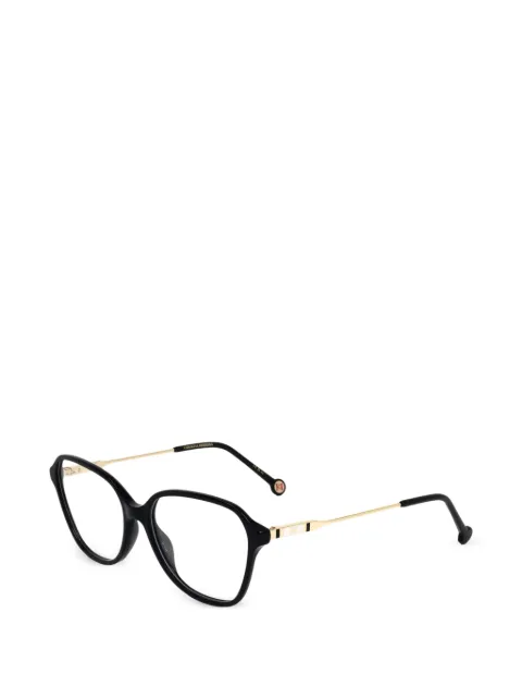 Carolina Herrera geometric-frame glasses Black HER011780755