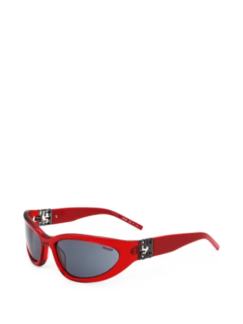 BOSS red-acetate optical frames with 3D monogram Red HG1255S