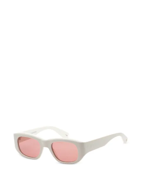 Garrett Leight Laguna rectangle-frame sunglasses White 214050TEESPIBOR