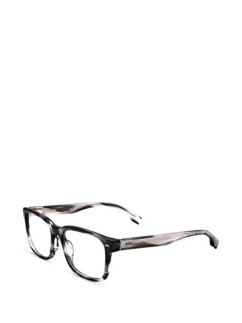BOSS striped square-frame glasses Grey BOSS1320PZ
