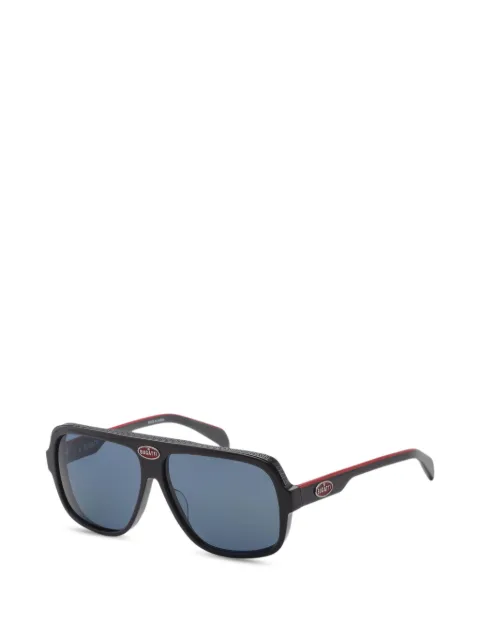 Bugatti logo-plaque pilot-frame sunglasses Black 06GCRY