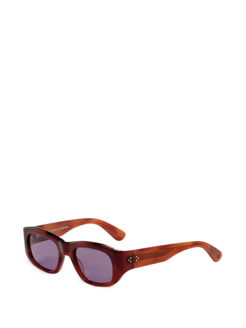 Garrett Leight Laguna rectangle-frame sunglasses Brown 214050VINBRTBS