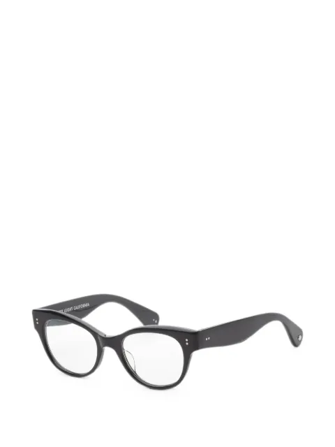 Garrett Leight Octavia cat-eye glasses Black 113549BK