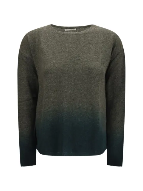 MIRROR IN THE SKY gradient-dyed crew-neck sweater Grey G146