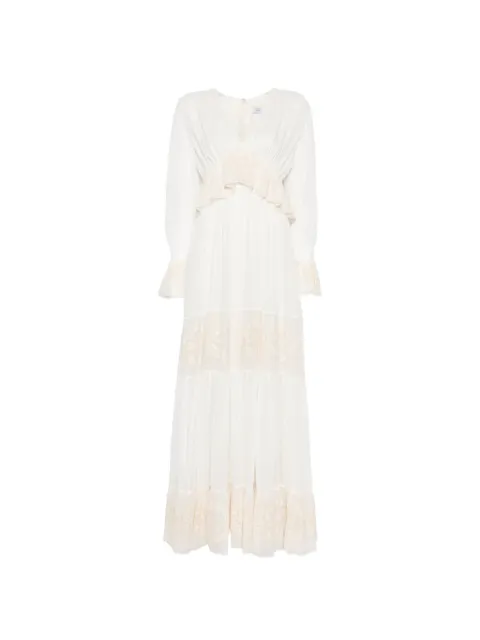 Raquel Diniz Lorelai V-neck maxi dress White 503200NUS0021
