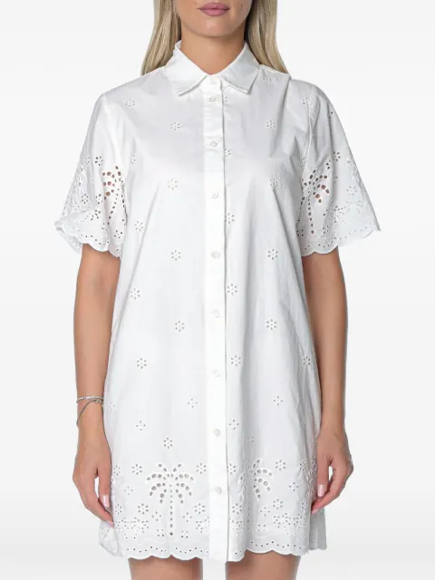 MC2 Saint Barth Aurelia sangallo-embroidered shirt White ARA0001