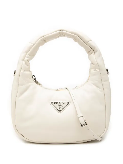 Prada Pre-Owned 2013-2026 Mini Nappa Soft Padded Bag satchel White YYAHDJ9XDHA7ECU5