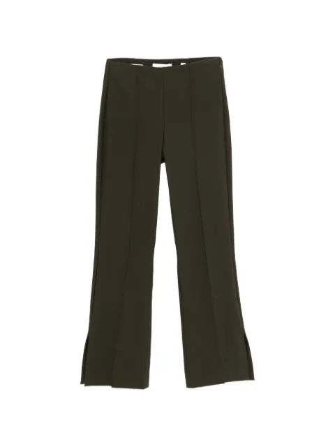 Vince seam-detail side-slit trousers Green V201022525