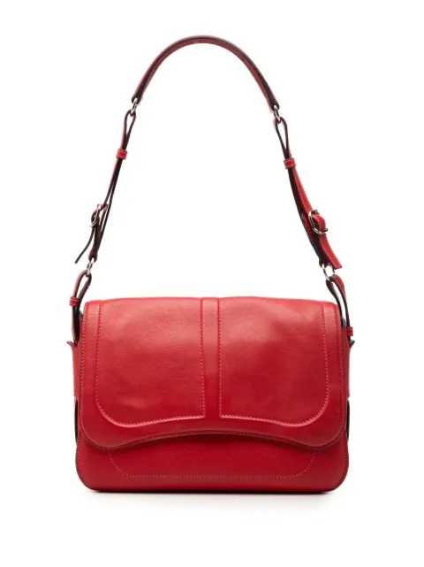Hermès Pre-Owned 2016 Epsom and Swift Harnais shoulder bag Red LGCA4WGXI2HZQJ3O