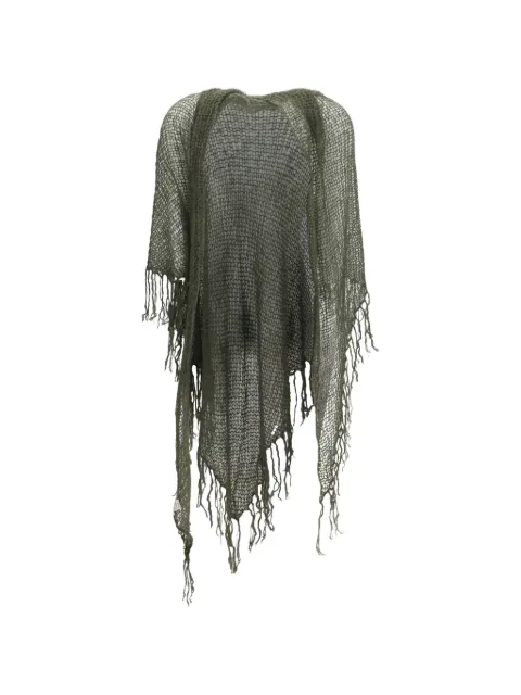 MIRROR IN THE SKY Nimbus fringed scarf Green G710