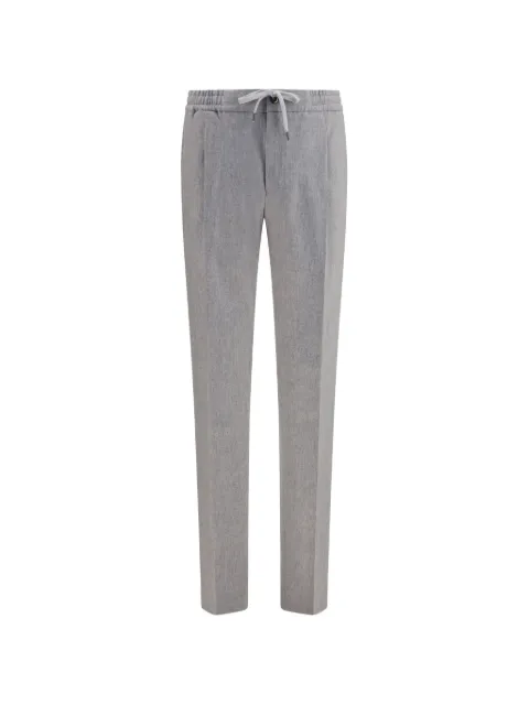 PT Torino drawstring elasticated-waistband trousers Grey COTFCNZA0CL1TO03