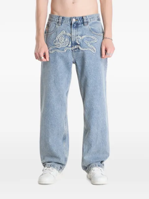 Billionaire Boys Club - Ice Cream Running Dog appliqué jeans Blue ICDP26266