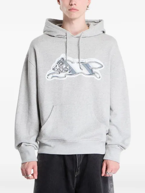 Billionaire Boys Club - Ice Cream Running Dog cotton hoodie Grey ICPH26234HEATHERGREY