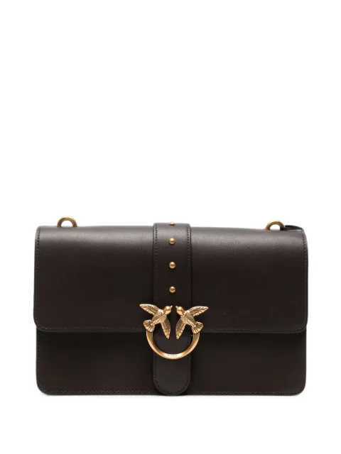 PINKO Love Birds leather cross body bag Brown 107622A0F1