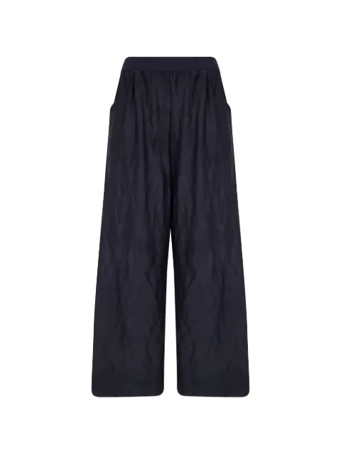 Maria Calderara crinkled-effect palazzo pants Blue W370DK9