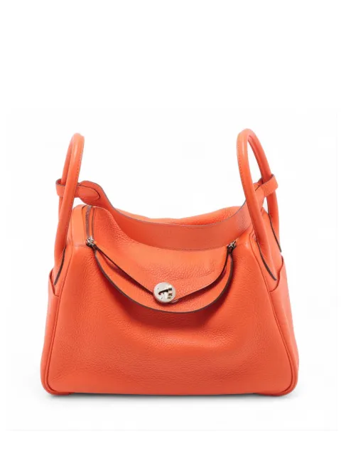 Hermès Pre-Owned 2014 Clemence Lindy 30 satchel Orange NYDSQ5EXK234G1Y3