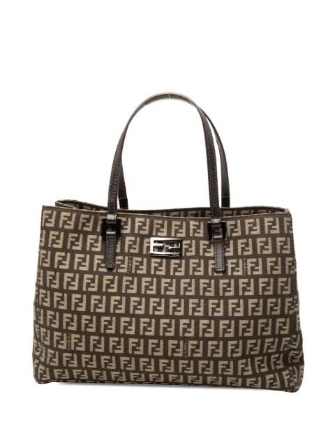Fendi Pre-Owned 2000-2010 Small Zucchino Canvas tote bag Brown S9GTEDUQ8ZTTG666