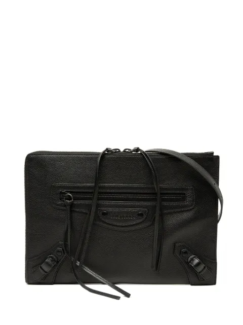 Balenciaga Pre-Owned 2020-2021 Grained Calfskin Neo Classic Zip Around crossbody bag Black O45BRKEB3M8ZM97J