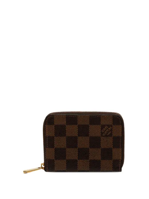 Louis Vuitton Pre-Owned 2021-2026 Damier Ebene Zippy Purse coin pouch Brown GK2MHT4V93HGSPYU