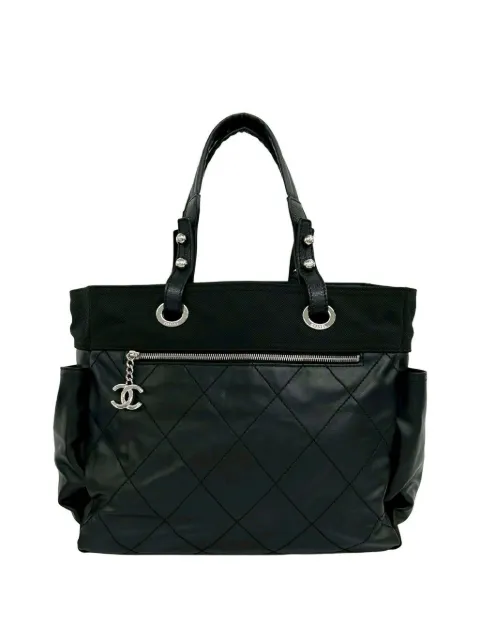 CHANEL Pre-Owned 2006-2008 Large Paris Biarritz tote bag Black FRBX58T3PP29SPZ6