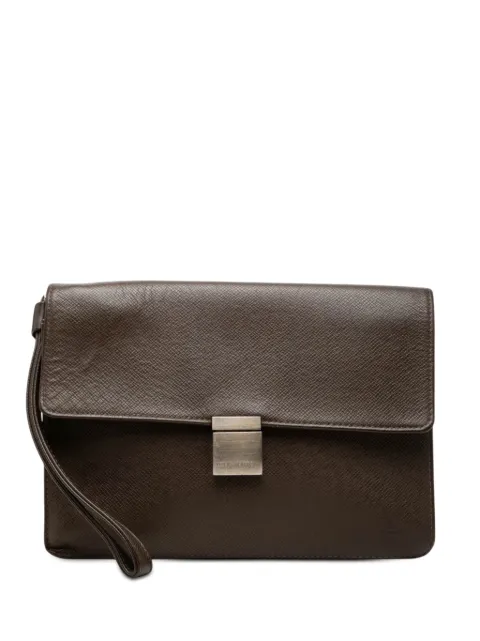 Louis Vuitton Pre-Owned 2005 Taiga Selenga clutch bag Brown 61A5YL16ZMH2G4S0
