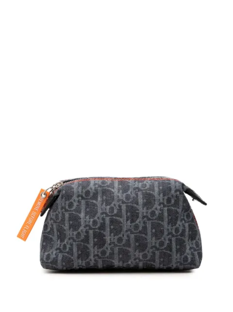 Christian Dior Pre-Owned 2006 Oblique Denim Flight Cosmetic pouch Blue 5AP1RR4XXJXFEOUD