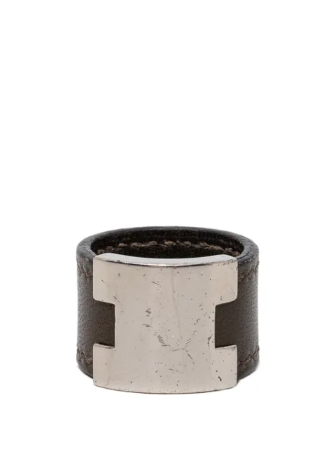 Hermès Pre-Owned 2000-2026 Swift and Palladium Plated Lurie Ring costume ring Brown G3M35IXYD9PV1GCD