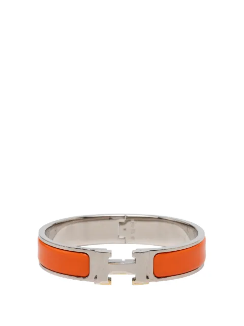 Hermès Pre-Owned 1990-2026 Narrow Enamel Clic H Bracelet PM costume bracelet Orange 9NNIBL9F9PHDUAA4