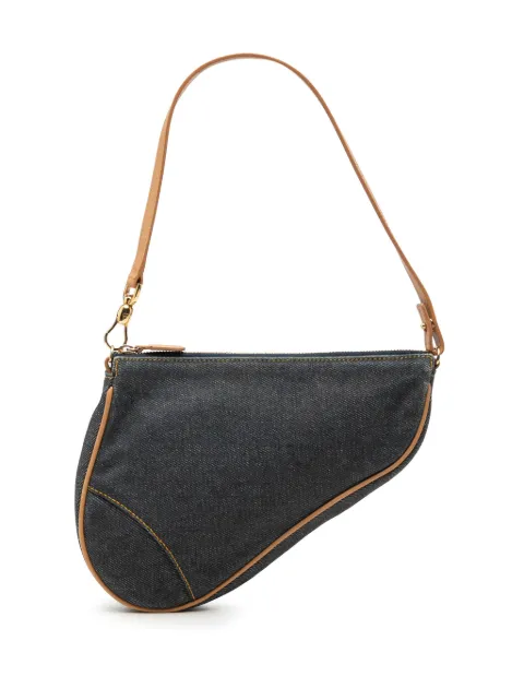 Christian Dior Pre-Owned 2001 Mini Denim Saddle Pochette shoulder bag Blue VQLWEL2INAWTT9DQ