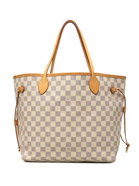 Louis Vuitton Pre-Owned 2013 Damier Azur Neverfull MM tote bag White E2F5ABW03CN9GUG7